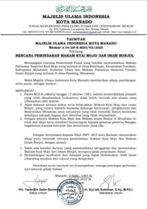 Tausyiah Rencana Pemindahan Makam Kyai Mojo dan Imam Bonjol