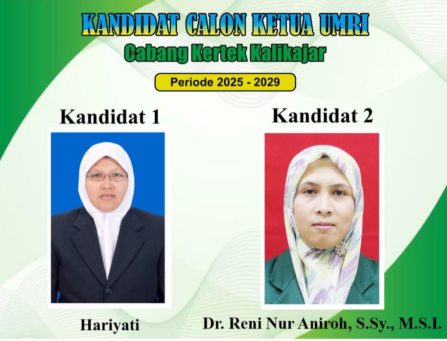 Kandidat Calon Ketua UMRI Cabang Kertek Kalikajar Periode 2025-2029