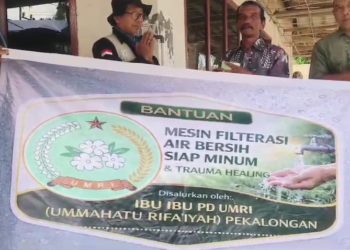Rifa’iyah Peduli Sumatera: PD UMRI Pekalongan Fasilitasi Filterisasi Air bagi Korban Banjir