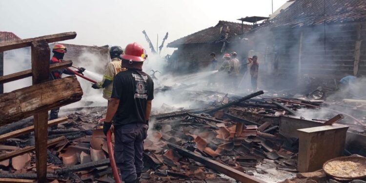 Kebakaran Rumah di Gondang Subah, Kerugian Capai Rp250 Juta
