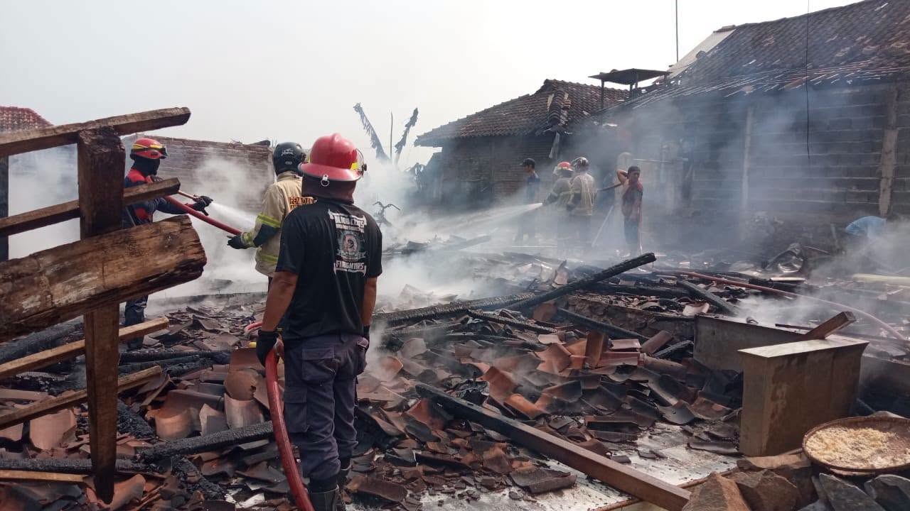 Kebakaran Rumah di Gondang Subah, Kerugian Capai Rp250 Juta